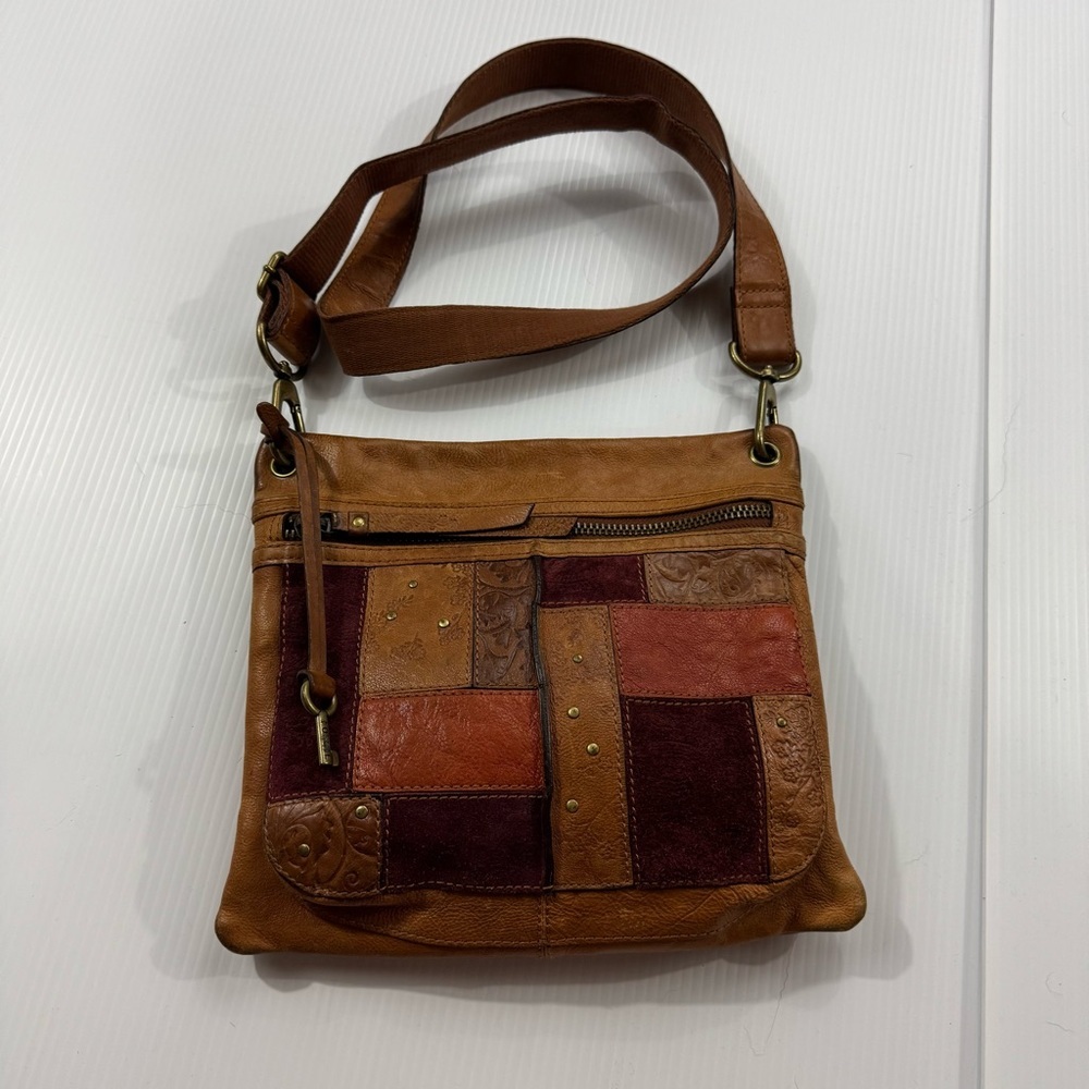 27. Women’s‎ Fossil Multicolor Patchwork leather Crossbody Bag